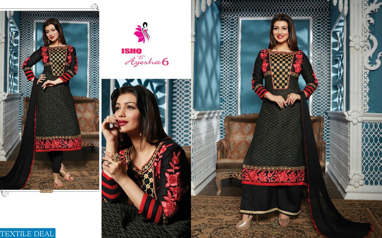 khwaish Ishq e ayesha-6 Wholesale pure cotton Embroidery Salwar kameez